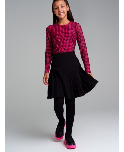 Юбка текстильная для девочек черный