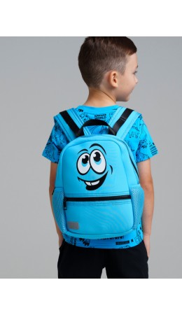 Рюкзак текстильный для мальчиков голубой