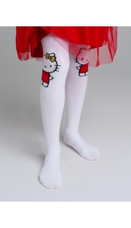 Колготки трикотажные для девочек белый