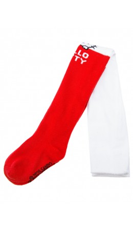 Колготки детские трикотажные для девочек белый,красный