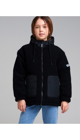 Куртка текстильная для девочек черный