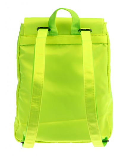 Рюкзак текстильный для девочек светло-зеленый неоновый