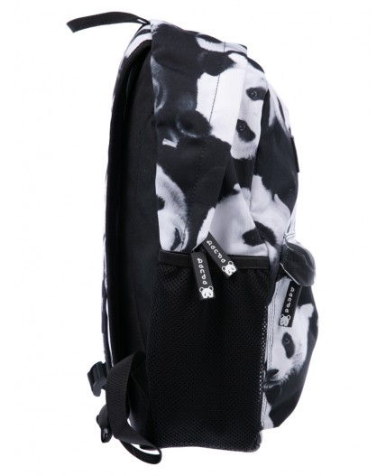 Рюкзак текстильный для девочек черный,белый