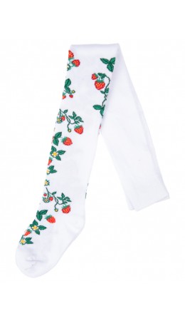 Колготки трикотажные для девочек белый