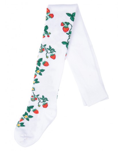 Колготки трикотажные для девочек белый