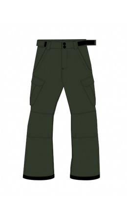 Брюки текстильные с полиуретановым покрытием для мальчиков темно-зеленый