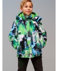 Куртка текстильная с полиуретановым покрытием для мальчиков разноцветный