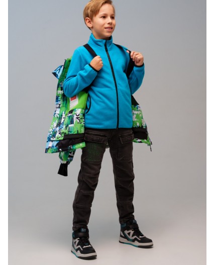 Куртка текстильная с полиуретановым покрытием для мальчиков разноцветный