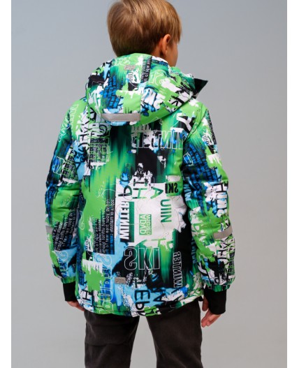 Куртка текстильная с полиуретановым покрытием для мальчиков разноцветный