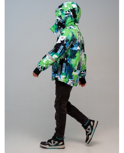 Куртка текстильная с полиуретановым покрытием для мальчиков разноцветный