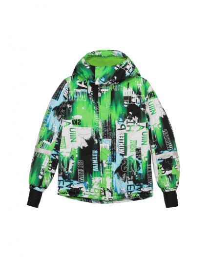 Куртка текстильная с полиуретановым покрытием для мальчиков разноцветный