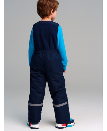 Полукомбинезон текстильный с полиуретановым покрытием для мальчиков тёмно-синий
