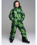 Комбинезон текстильный с полиуретановым покрытием для мальчиков черный,светло-зеленый