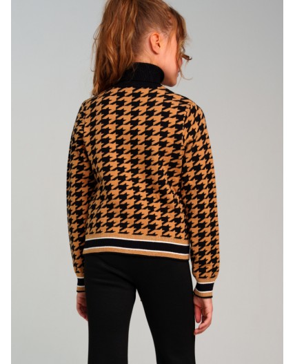 Джемпер трикотажный для девочек разноцветный