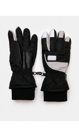 Перчатки текстильные для мальчиков черный