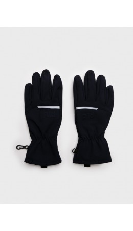 Перчатки текстильные для мальчиков тёмно-синий