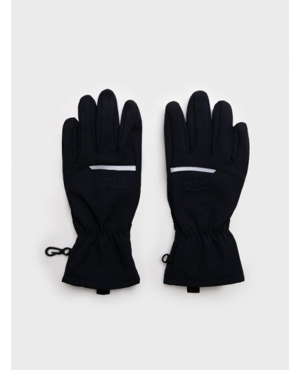 Перчатки текстильные для мальчиков тёмно-синий