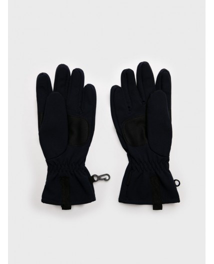 Перчатки текстильные для мальчиков тёмно-синий