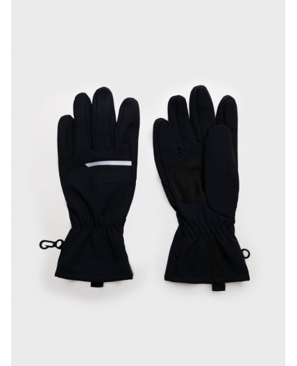 Перчатки текстильные для мальчиков тёмно-синий