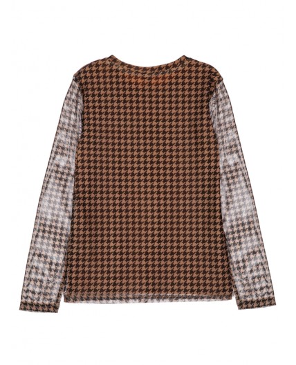 Фуфайка трикотажная для девочек (футболка с длинными рукавами) разноцветный