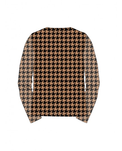 Фуфайка трикотажная для девочек (футболка с длинными рукавами) разноцветный