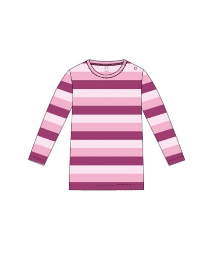 Фуфайка детская трикотажная для девочек (футболка с длинными рукавами) разноцветный