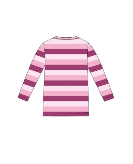 Фуфайка детская трикотажная для девочек (футболка с длинными рукавами) разноцветный