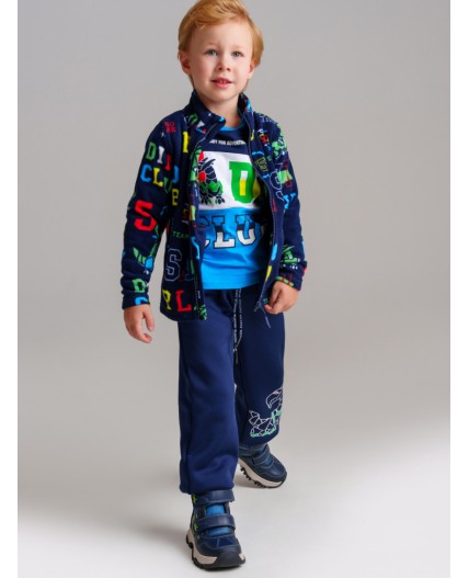 Куртка трикотажная для мальчиков разноцветный