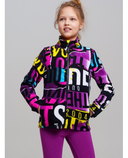 Куртка трикотажная для девочек разноцветный
