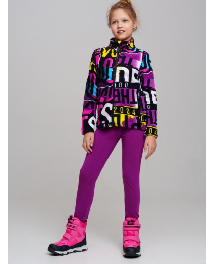 Куртка трикотажная для девочек разноцветный