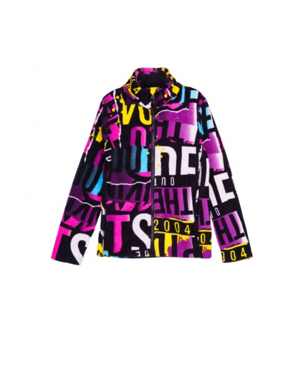 Куртка трикотажная для девочек разноцветный