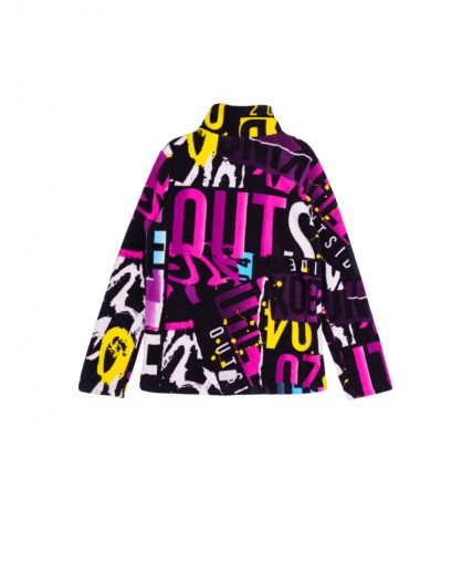 Куртка трикотажная для девочек разноцветный