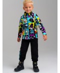 Куртка трикотажная для мальчиков разноцветный