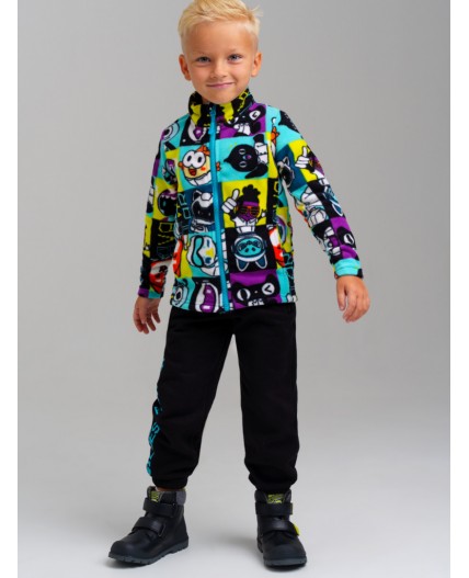 Куртка трикотажная для мальчиков разноцветный