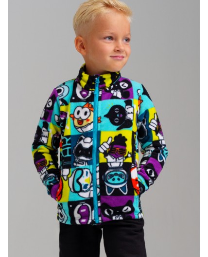 Куртка трикотажная для мальчиков разноцветный