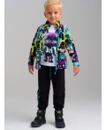 Куртка трикотажная для мальчиков разноцветный