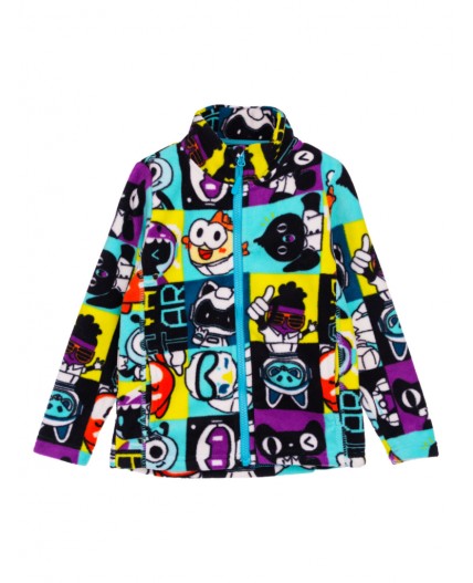 Куртка трикотажная для мальчиков разноцветный