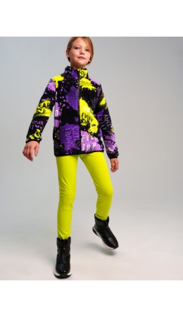 Куртка трикотажная для девочек разноцветный