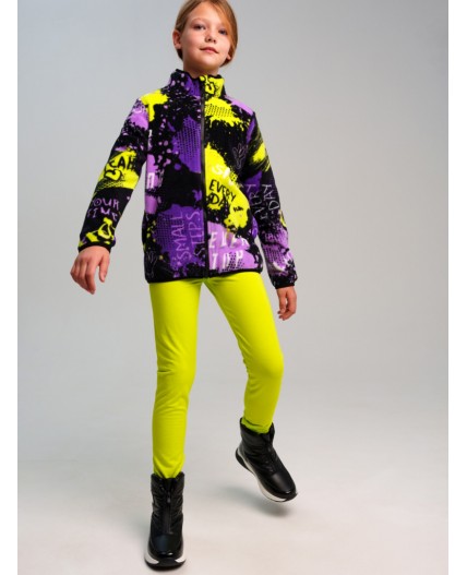 Куртка трикотажная для девочек разноцветный