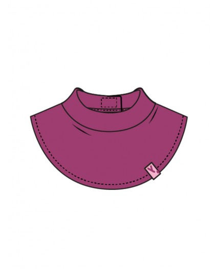 Воротник-манишка трикотажный для девочек бордовый