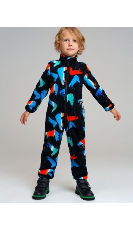 Комбинезон трикотажный для мальчиков разноцветный