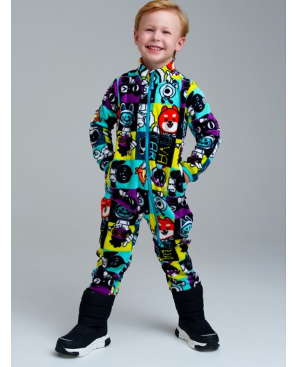 Комбинезон трикотажный для мальчиков разноцветный