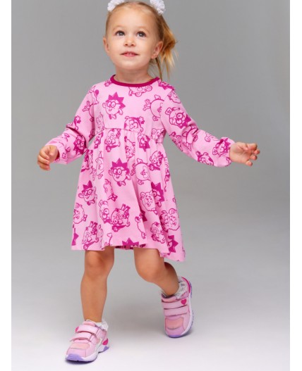 Платье детское трикотажное для девочек розовый