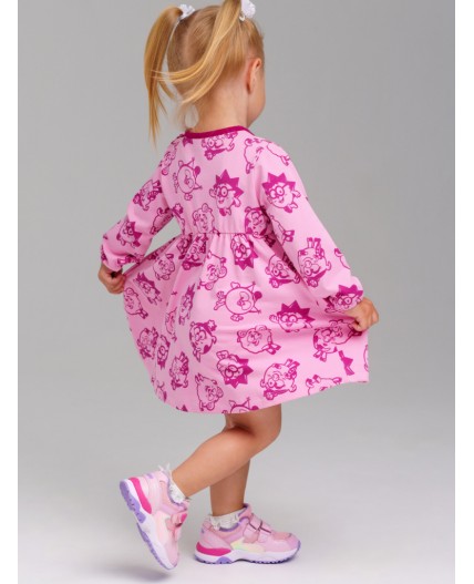 Платье детское трикотажное для девочек розовый