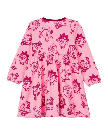 Платье детское трикотажное для девочек розовый