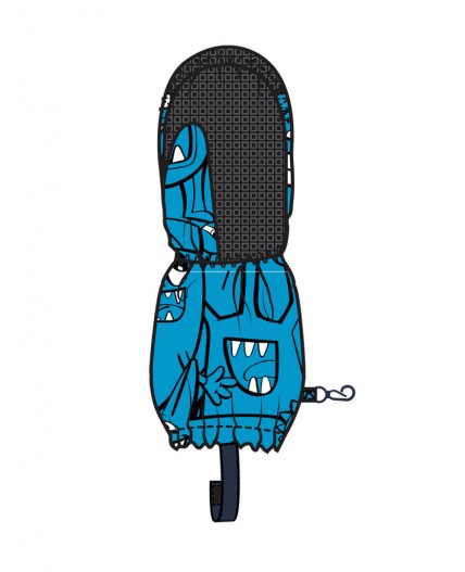 Варежки текстильные для мальчиков синий,черный