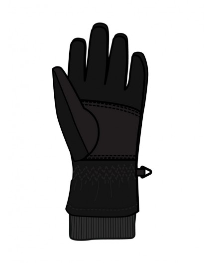 Перчатки текстильные для мальчиков черный