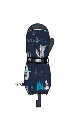 Варежки текстильные для мальчиков разноцветный