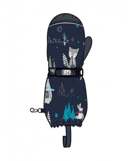 Варежки текстильные для мальчиков разноцветный