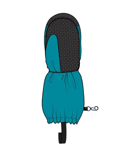 Варежки текстильные для мальчиков голубой,черный